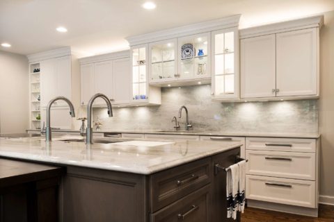 Kitchen island Tulsa with Galley Workstation undermount kitchen sink, base drawer storage, puck lighted wall storage Kitchen Ideas Tulsa kitchen design and remodel