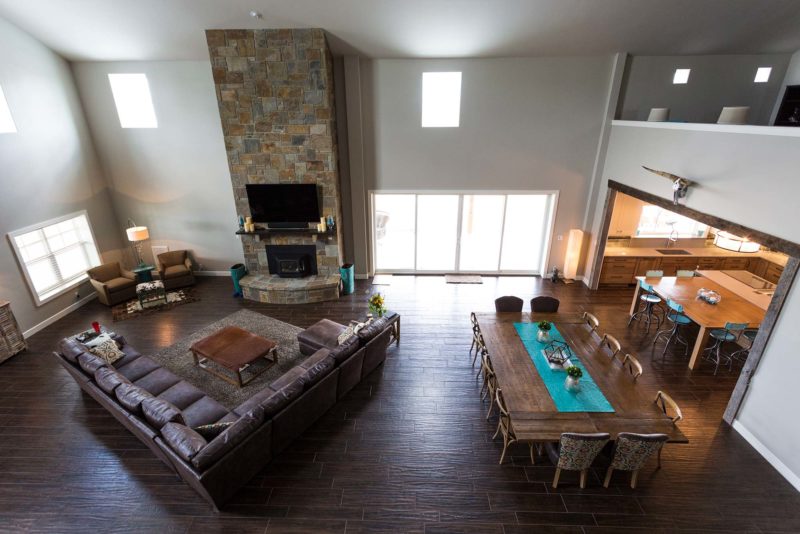 Ranch style open kitchen design dining and living room space Kitchen Ideas Tulsa kitchen design and remodel