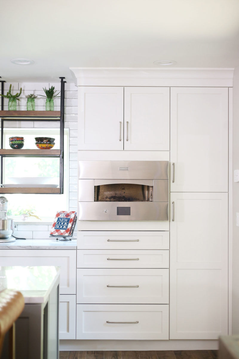 Kitchen Monogram hearth oven white tall cabinet pantry storage Kitchen Ideas Tulsa kitchen design and remodel
