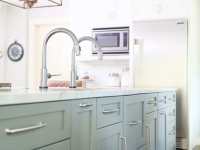Kitchen island cabinet storage, Galley sink workstaton, pendant lights Kitchen Ideas Tulsa kitchen design and remodel
