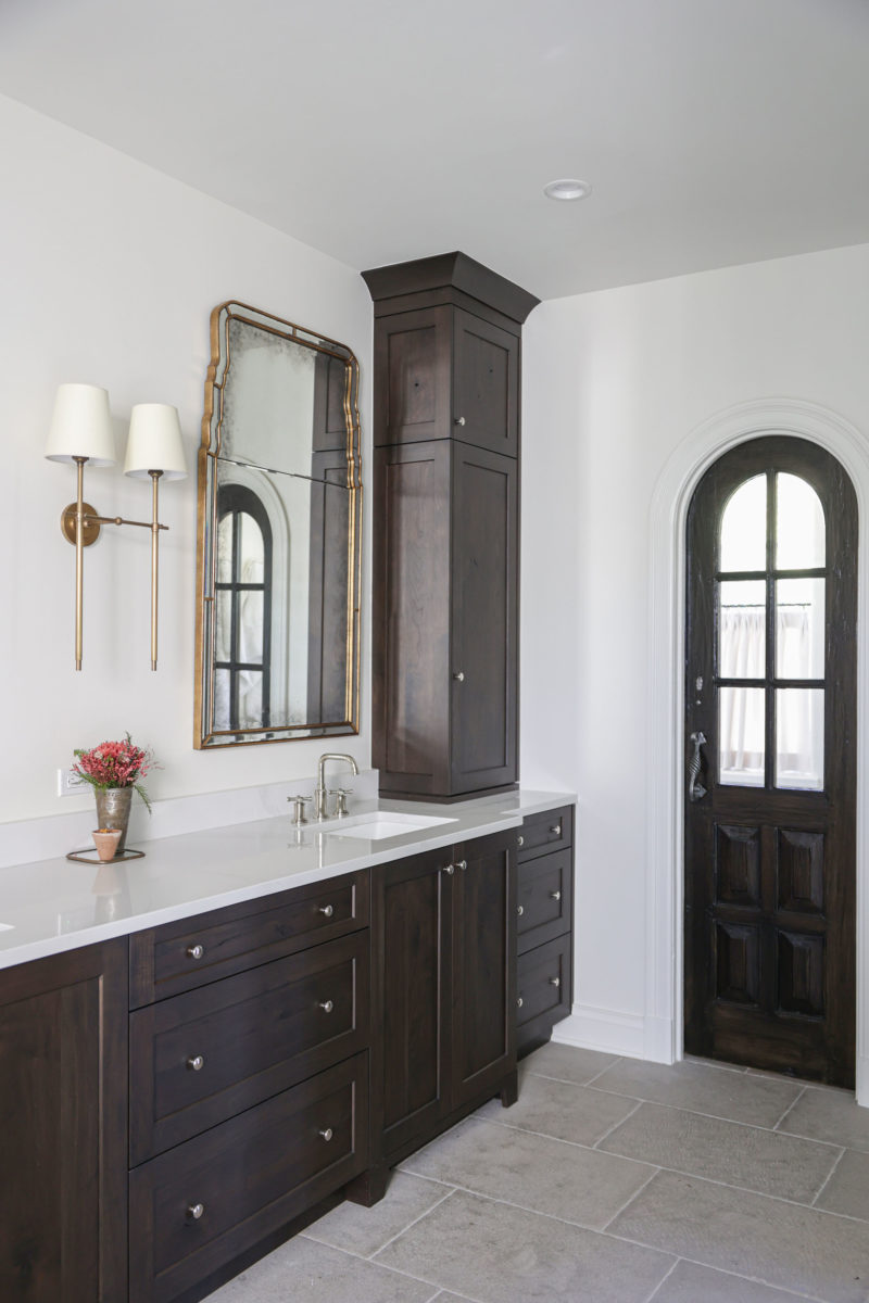 Master bathroom vanity storage crown molding to ceiling, wall sconces Kitchen Ideas Tulsa bathroom design and remodel