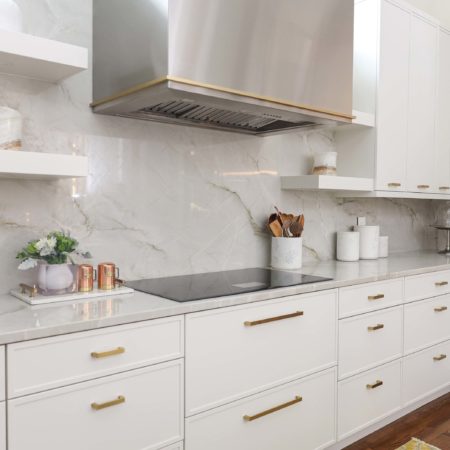 Dacor kitchen cooktop, vent hood, counter-top backsplash and drawer storage Kitchen Ideas Tulsa kitchen remodel