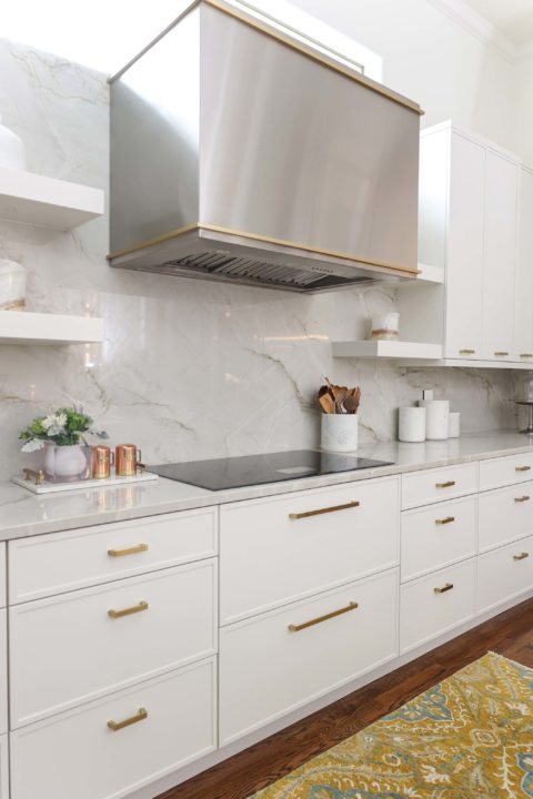 Dacor kitchen cooktop, vent hood, counter-top backsplash and drawer storage Kitchen Ideas Tulsa kitchen remodel