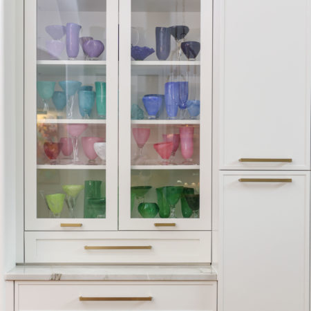 White kitchen tall pantry pull-out storage with glass fronts Kitchen Ideas Tulsa kitchen design and remodel