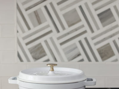 Decorative tile kitchen backsplash professional gas rangetop with white cabinets Kitchen Ideas Tulsa kitchen remodel