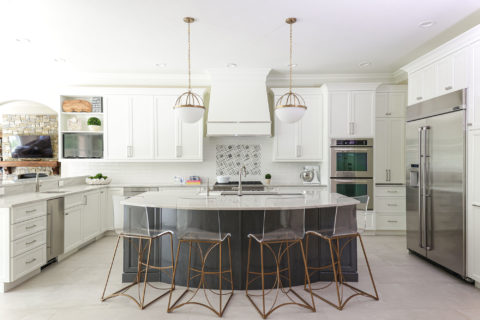 White kitchen storage large kitchen island pendant lights seating, Jenn-air Kitchenaid appliances Kitchen Ideas Tulsa kitchen design and remodel