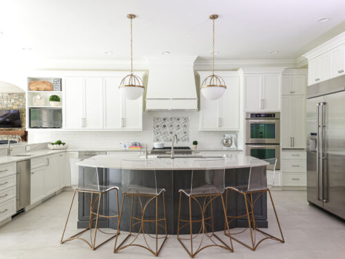 White kitchen storage large kitchen island pendant lights seating, Jenn-air Kitchenaid appliances Kitchen Ideas Tulsa kitchen design and remodel