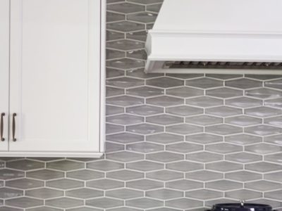 Kitchen remodel gas rangetop, decorative tile backsplash, white kitchen cabinets Kitchen Ideas Tulsa kitchen design and remodel